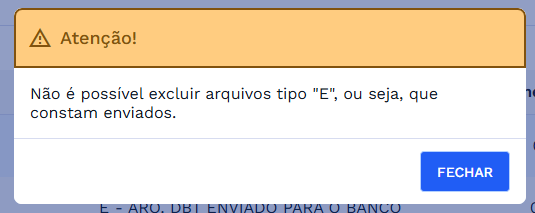 Figura 11: Mensagem de validação