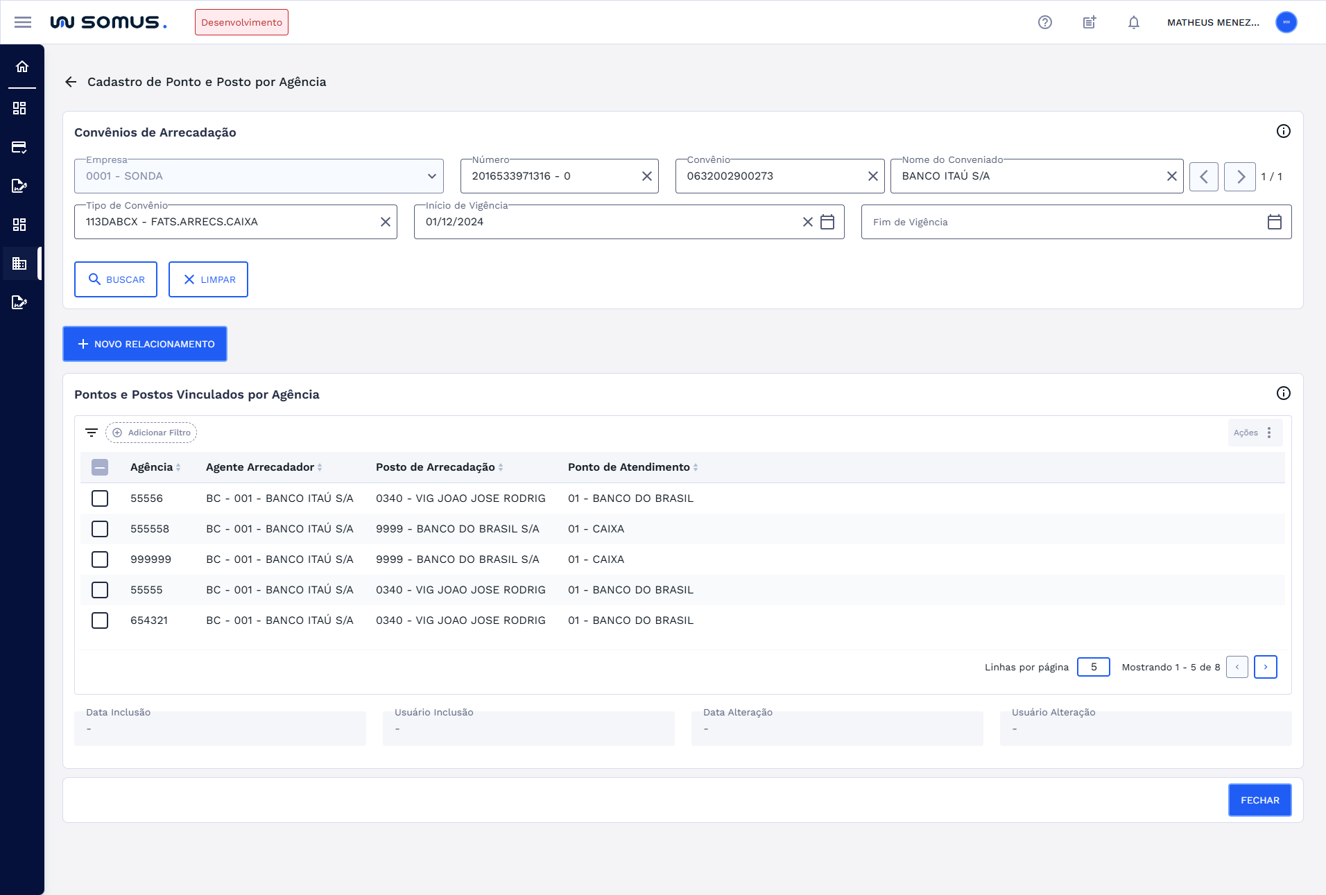 Figura 6:  Pontos e Postos vinculados a Agência encontrados