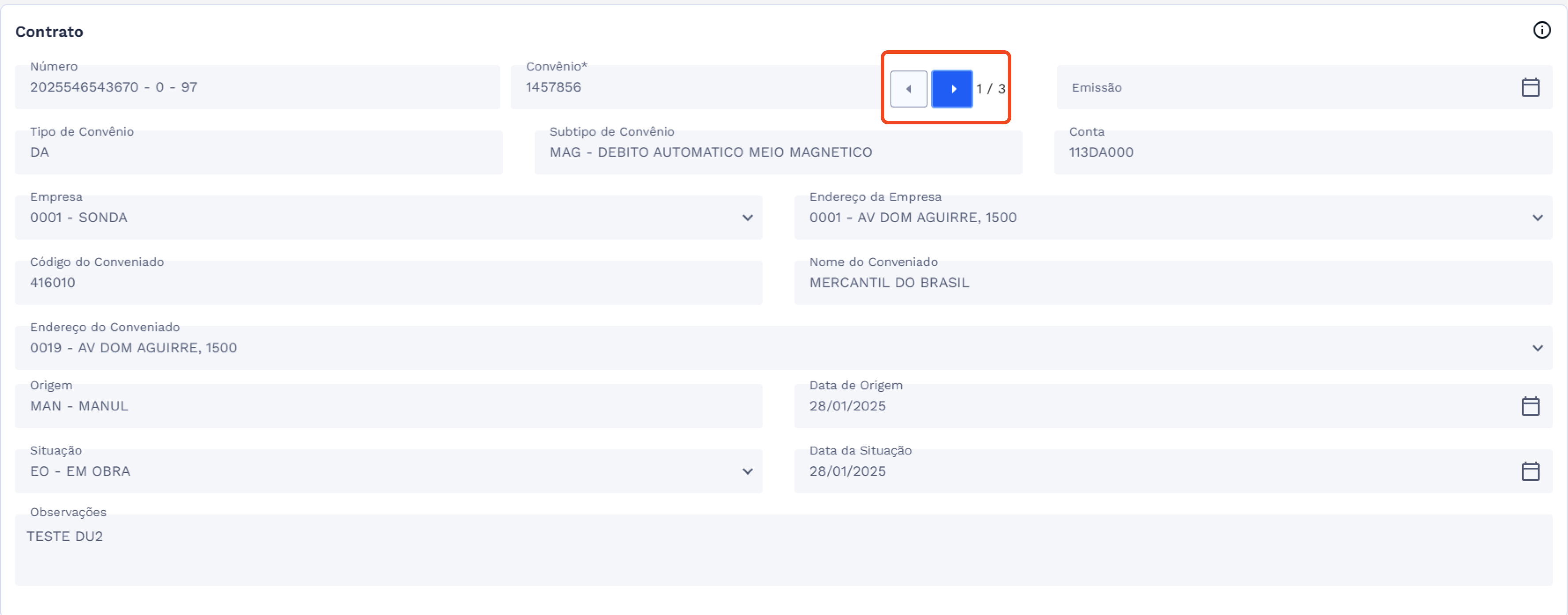 Figura 6: Botões de navegação